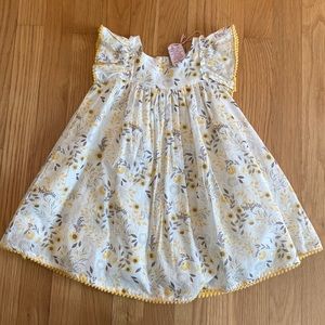 Shabby Chic Baby Girl size 24 months Yellow Sunflower dress
